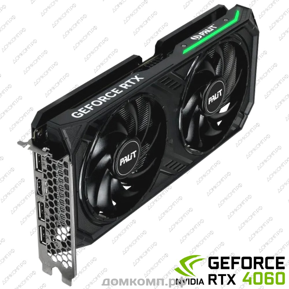 Игровая Видеокарта Palit GeForce RTX 4060 DUAL OC [NE64060T19P1-1070D] в  Оренбурге недорого — купить в домкомп.рф